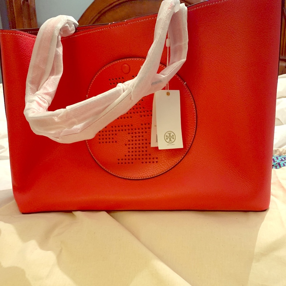 Fuschia Pink Tory Burch Tote original